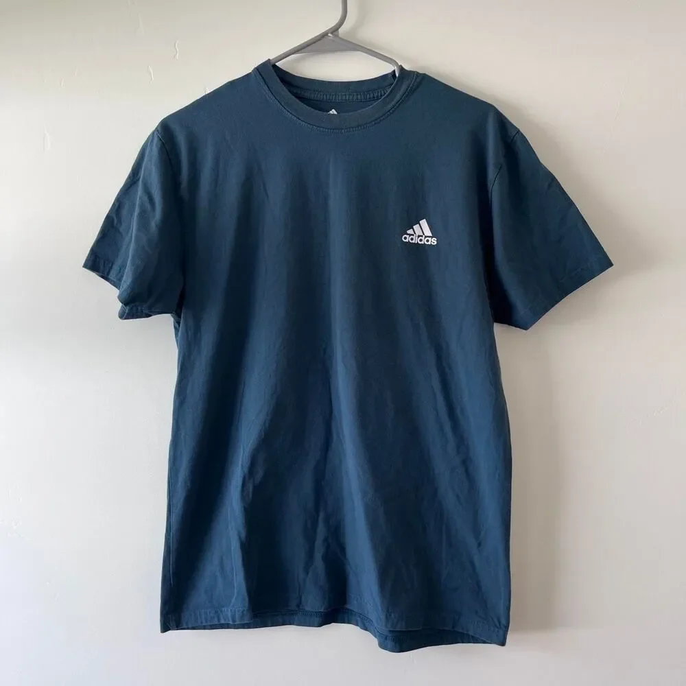 Adidas Golf Short Sleeve T-Shirt Dark Teal Slate Blue Size Medium